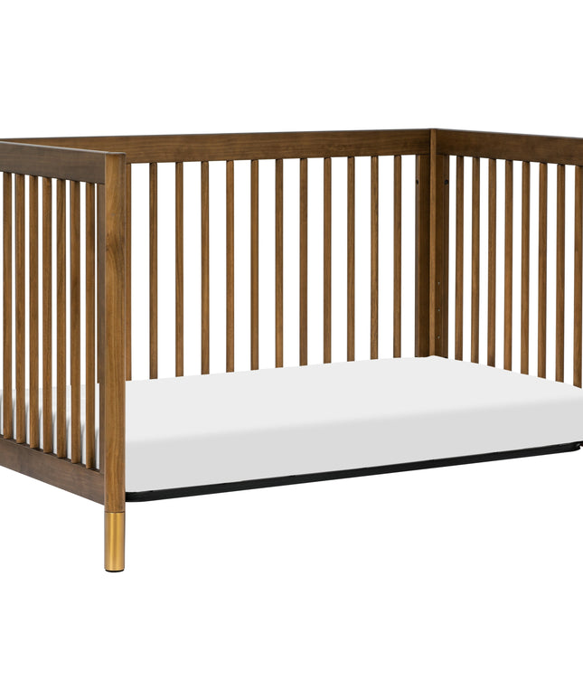 M12901NLGLD,Babyletto,Gelato 4-in-1 Convertible Crib w/Toddler Conversion Kit in Natural Walnut Gold Ft