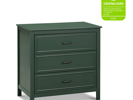 M12823FRGR,DaVinci,Charlie 3-Drawer Dresser in Forest Green