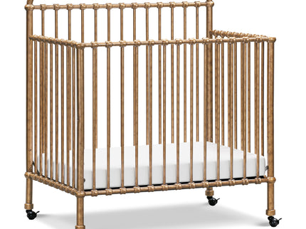 M15398VG,Namesake,Winston 4-in-1 Convertible Mini Crib in Vintage Gold