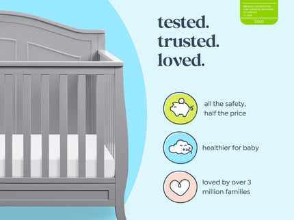 M20101G,DaVinci,Emmett 4-in-1 Convertible Crib in Grey