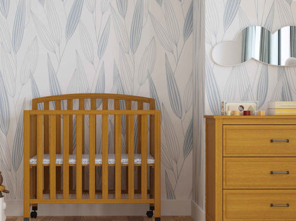 M18198CT,DaVinci,Dylan Folding Portable 3-in-1 MiniCrib and TwinBed in Chestnut