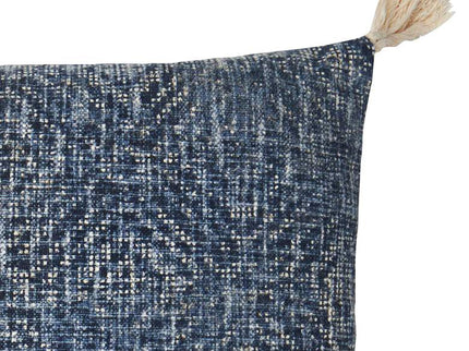 Loloi Blue Geometric 22" Square Down Filled Throw Pillow