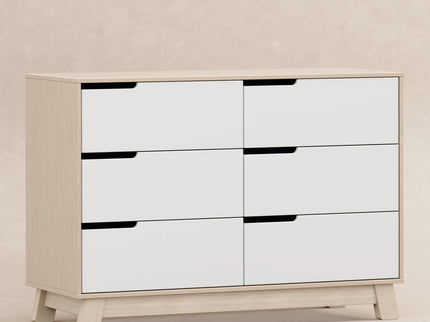 M4216NXW,Babyletto,Hudson 6-Drawer Double Dresser  Assembled in Washed Natural and White