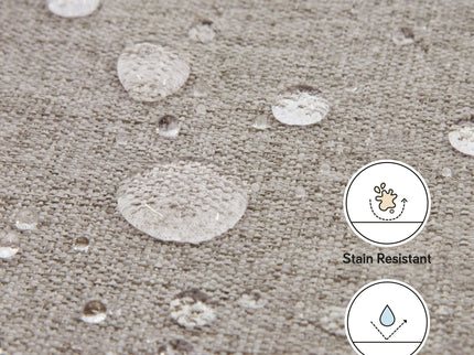 M22885PGEWLB,Babyletto,Naka Storage Ottoman in Performance Grey Eco-Weave w/ Light Wood Base