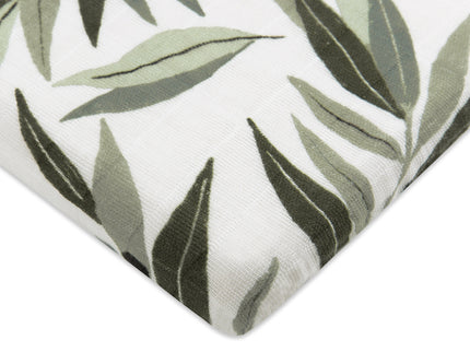T28234,Babyletto,Olive Branches Muslin All-Stages Bassinet Sheet in GOTS Certified Organic Cotton