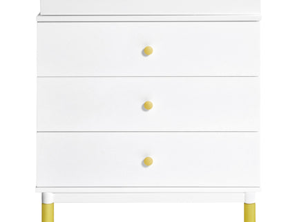 M12923WNX,Babyletto,Gelato 3-Drawer Changer Dresser  Washed Natural Ft w/Removable Changing Tray in White