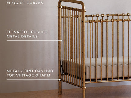 M15501VG,Namesake,Abigail 3-in-1 Convertible Crib in Vintage Gold