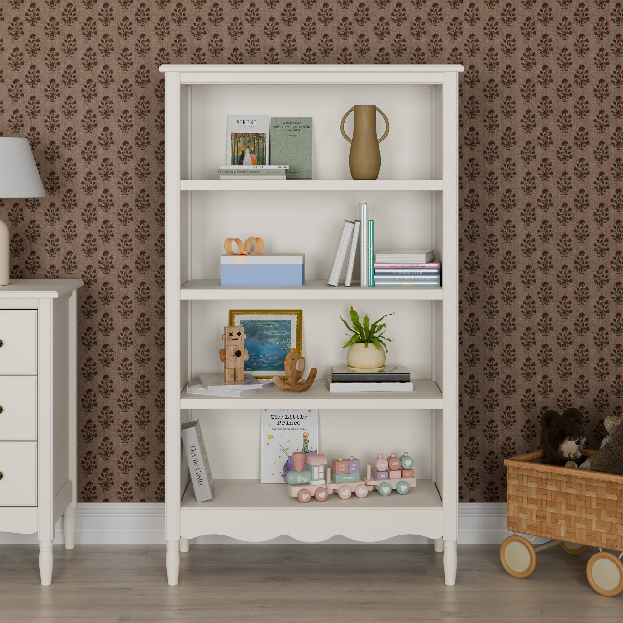 M7114RW,Namesake,Liberty Assembled Bookcase in Warm White