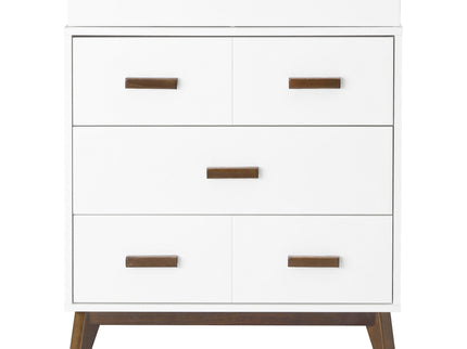 M5823WNL,Babyletto,Scoot 3-Drawer Changer Dresser in White/Natural Walnut Finish