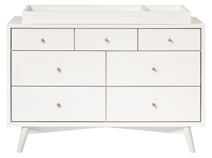 M15916RW,Palma 7-Drawer Double Dresser  Assembled in Warm White