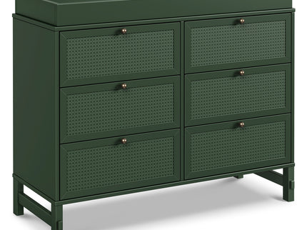 M24926FRGR,DaVinci,Margot 6-Drawer Dresser in Forest Green