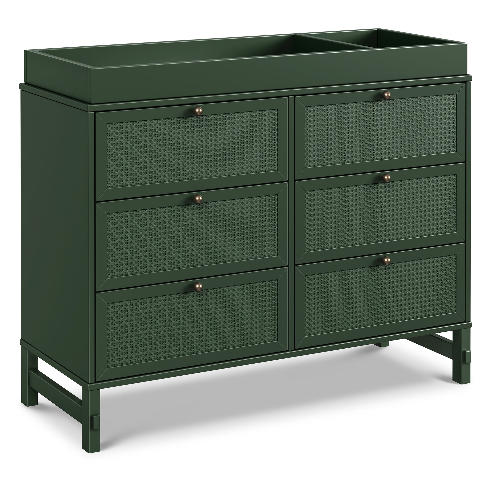 M24926FRGR,DaVinci,Margot 6-Drawer Dresser in Forest Green