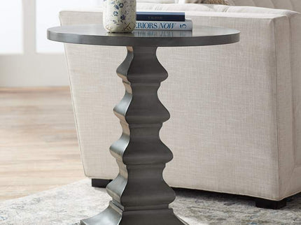 Ludlow 28" High Gray Slate Accent Table