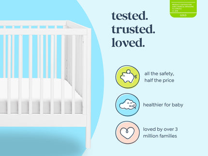 M25101W,DaVinci,Birdie 3-in-1 Convertible Crib in White