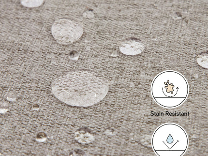 M26385PGEWLB,Babyletto,Kiwi Gliding Ottoman in Performance Grey Eco-Weave w/ Light Wood Base