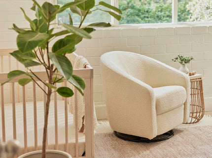 M5887WB,Babyletto,Madison Swivel Glider in Ivory Boucle