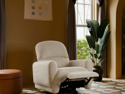 M30087AT,Babyletto,Rainbow Recliner and Swivel Glider in Almond Teddy Loop