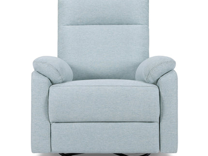 M24387HBL,DaVinci,Suzy Swivel Recliner in Heathered Blue