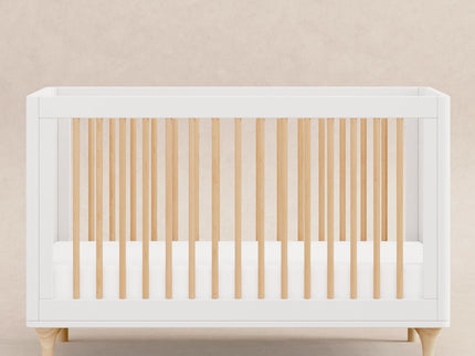 M9001WN,Babyletto,Lolly 3-in-1 Convertible Crib w/Toddler Bed Conversion Kit in White/Natural