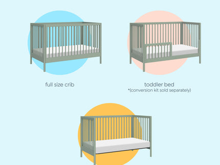 M25101LS,DaVinci,Birdie 3-in-1 Convertible Crib in Light Sage