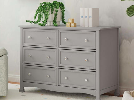 M5529G,DaVinci,Kalani 6-Drawer Double Wide Dresser in Grey Finish