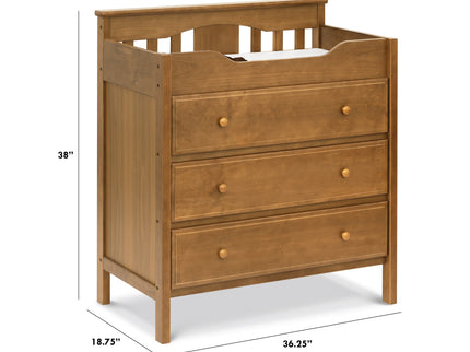 M5925CT,DaVinci,Jayden 3-Drawer Changer Dresser in Chestnut