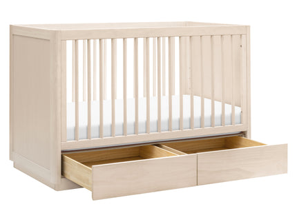 M21601NX,Babyletto,Bento 3-in-1 Convertible Storage Crib w/Toddler Bed Conversion Kit in Washed Natural