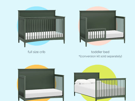 M27301FRGR,DaVinci,Frem 4-in-1 Convertible Crib in Forest Green