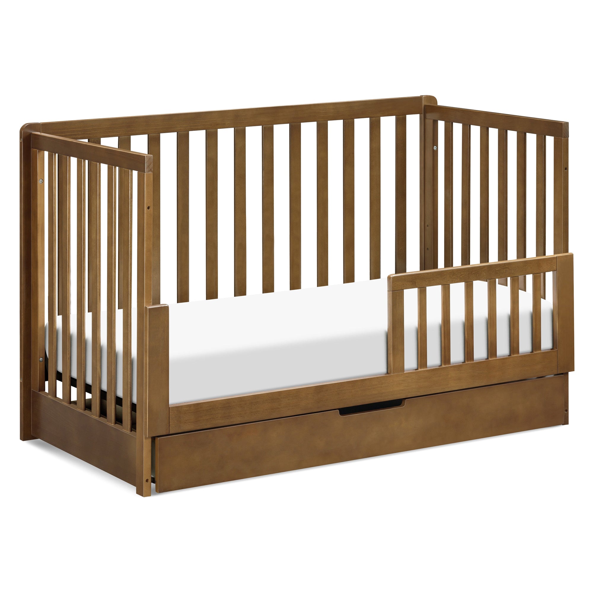 F11951L,Carter's,Colby 4-in-1 Convertible Crib w/ Trundle Drawer in Walnut