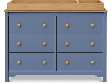 M27226CVBHY,DaVinci,Shea 6-Drawer Dresser in Cove Blue and Honey