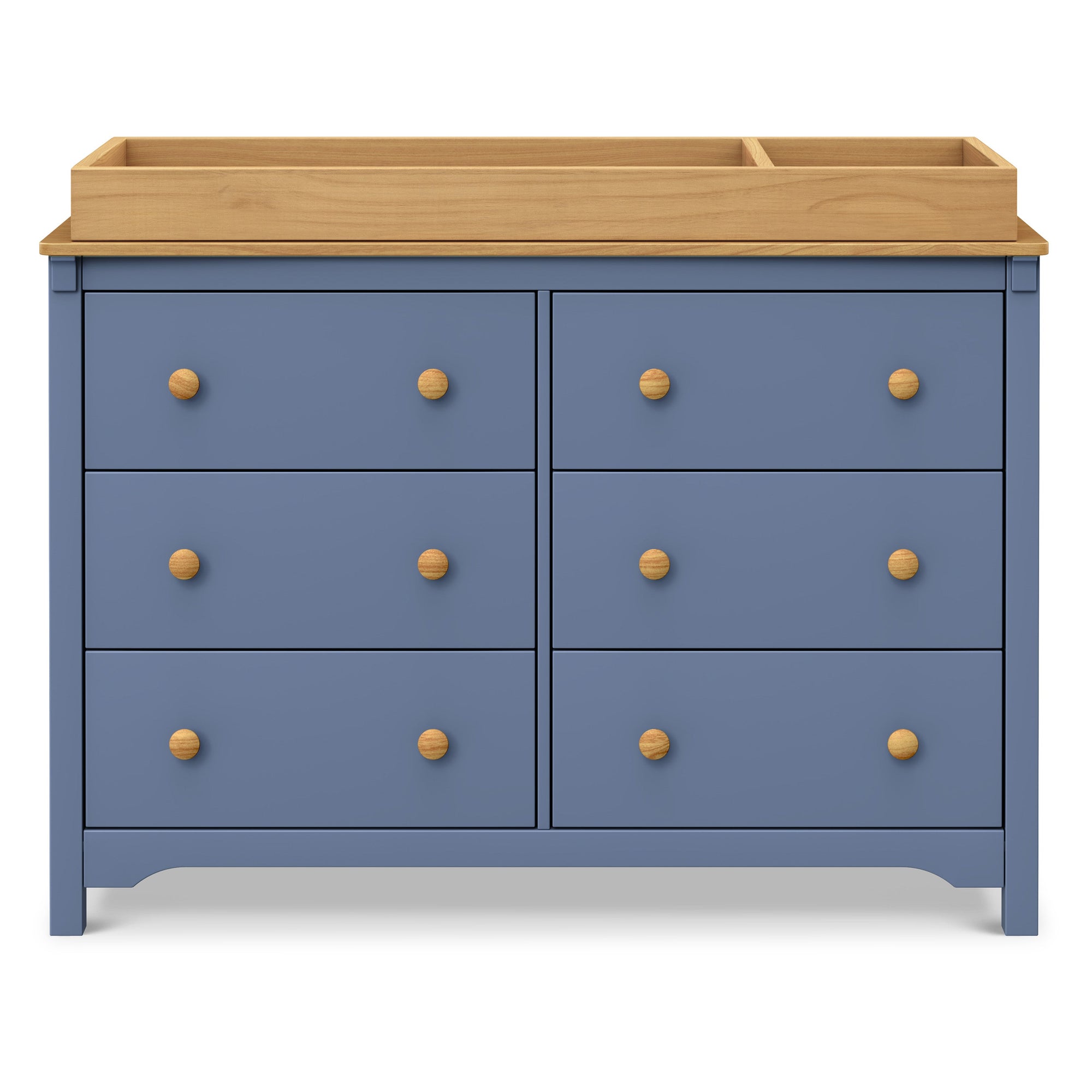 M27226CVBHY,DaVinci,Shea 6-Drawer Dresser in Cove Blue and Honey