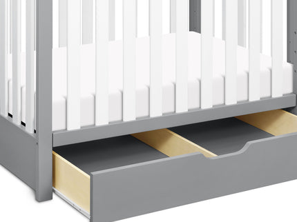 F11981GW,Carter's,Colby 4-in-1 Convertible Mini Crib w/ Trundle in Grey and White