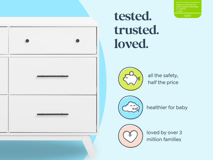 M22526W,DaVinci,Otto 6-Drawer Dresser in White