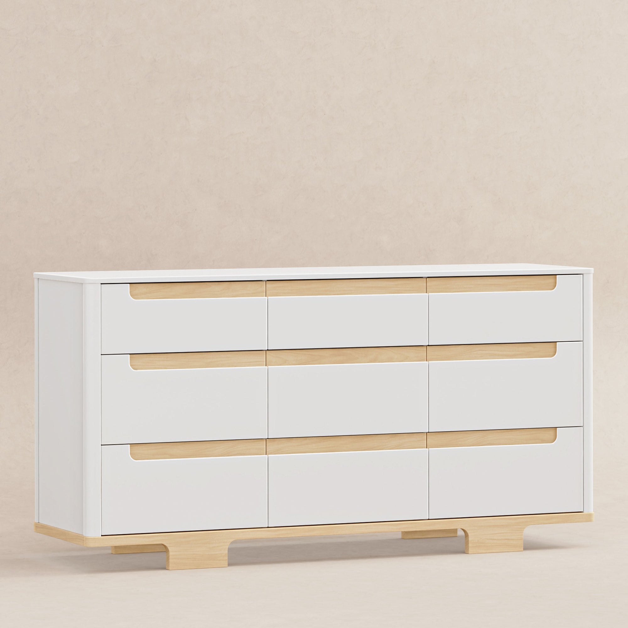 M23428WN,Babyletto,Yuzu 9-Drawer Dresser  Assembled in White/Natural