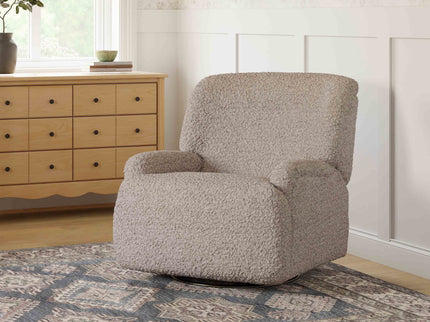 M27687EGS,Namesake,Winslow Extra Wide Recliner and Swivel Glider in Earl Grey Shearling