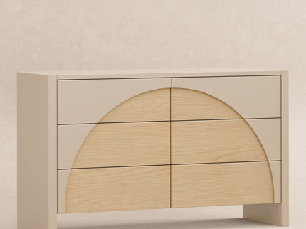 M30216TPESH,Babyletto,Moab 6-Drawer Assembled Dresser in Taupe/Ash