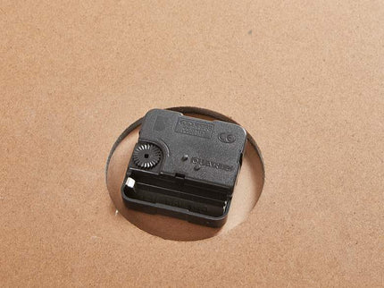 Madison Park Mason 23 1/2" Round Natural Wood Wall Clock