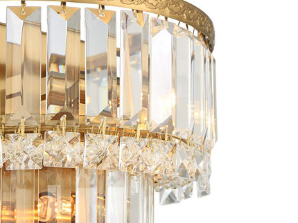 Magnificence Gold 10" Wide Crystal Wall Sconce Set of 2