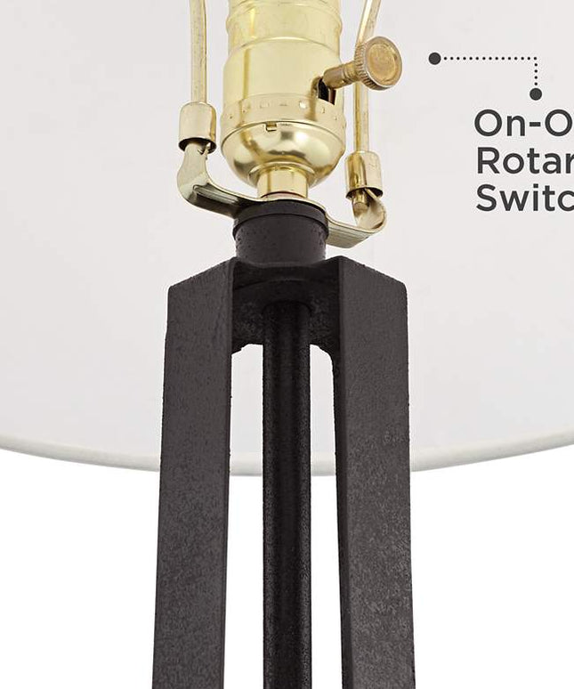 Magnolia Mosaic Susan Dark Bronze USB Table Lamps Set of 2