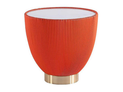 Manhattan Comfort Anderson 2.0 17 3/4" High Modern Orange End Table