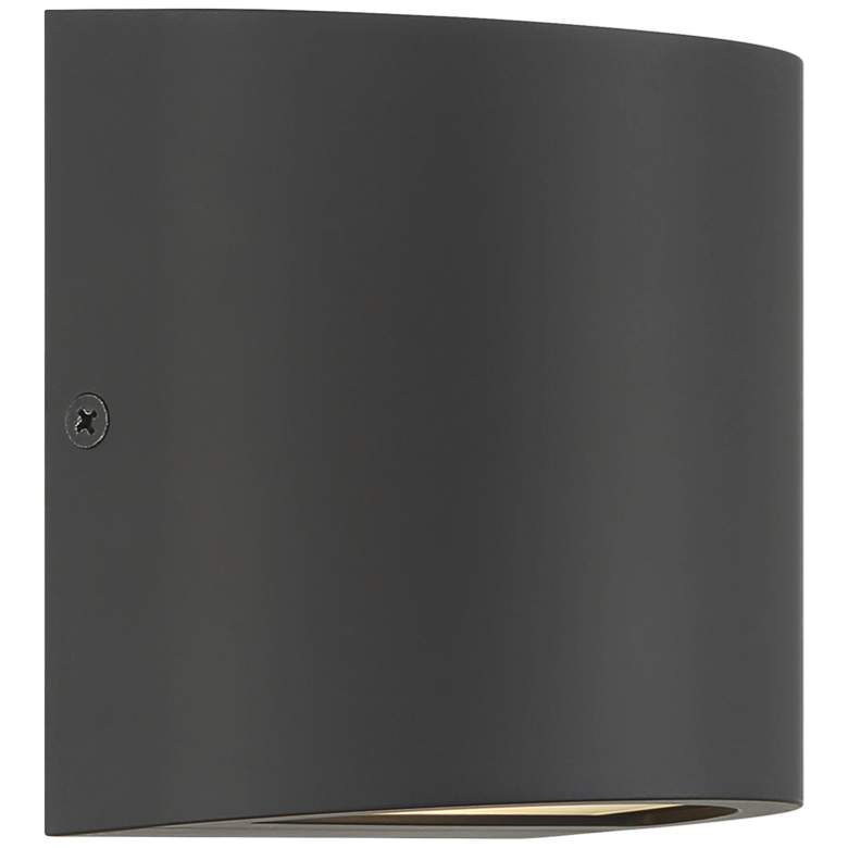 Marisha 4 3/4" High Black LED Outdoor Wall Light Set of 2