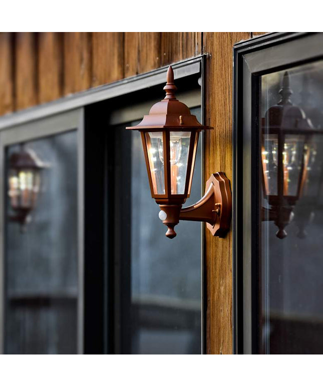 Maxa Copper 15" Battery Power Motion Sensor Outdoor Lights Set of 2