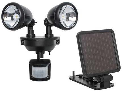 Maxsa Innovations 7 1/2" Dual Solar Powered LED Security Spotlight
