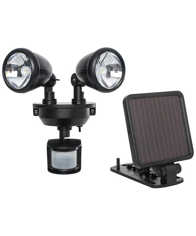 Maxsa Innovations 7 1/2" Dual Solar Powered LED Security Spotlight