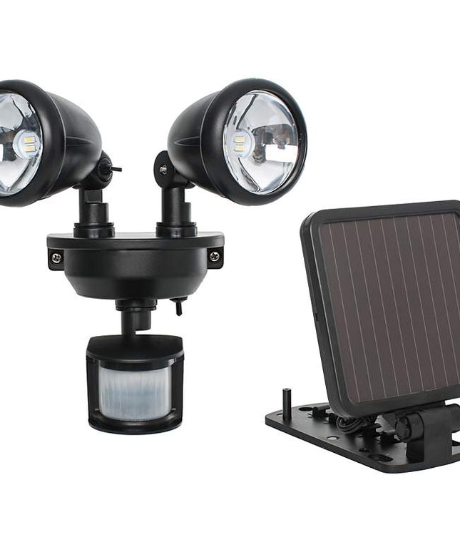 Maxsa Innovations 7 1/2" Dual Solar Powered LED Security Spotlight