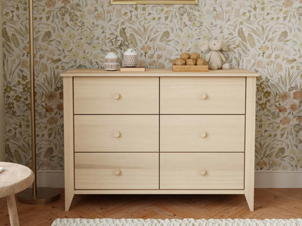 M10326NX,Babyletto,Sprout 6-Drawer Double Dresser in Washed Natural