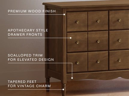 M7128NL,Namesake,Liberty 9-Drawer Assembled Dresser in Natural Walnut