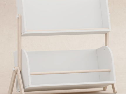 M10611WNX,Babyletto,Tally Storage and Bookshelf in White and Washed Natural Finish
