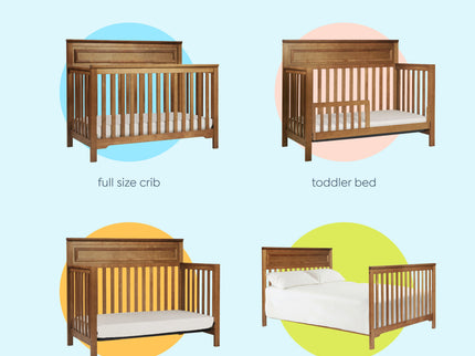 M4301CT,DaVinci,Autumn 4-in-1 Convertible Crib in Chestnut Finish