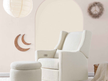 M22985WB,Babyletto,Enoki Storage Ottoman in Ivory Boucle